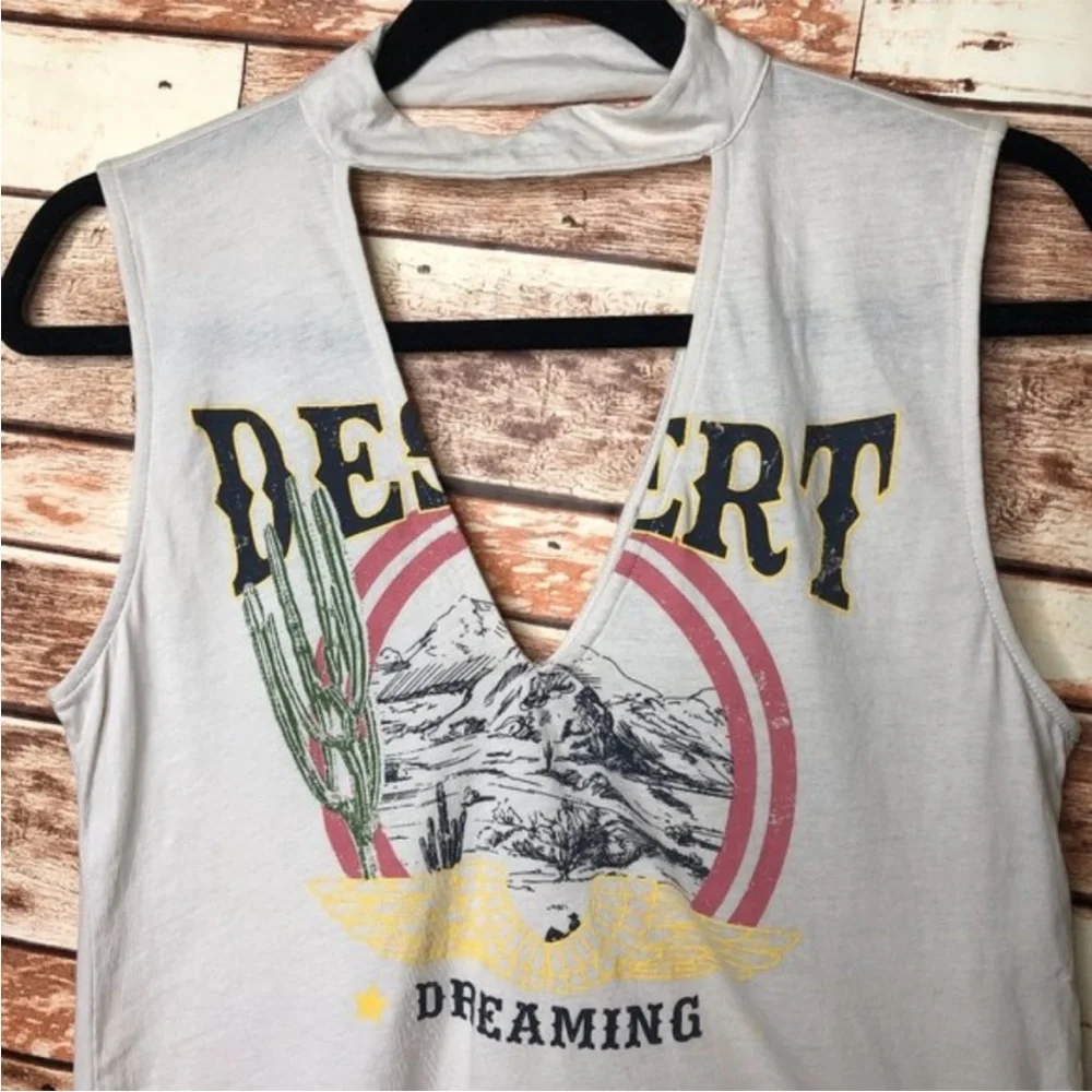 Express one eleven Desert dreaming deep v cut out tank top - Picture 9 of 9